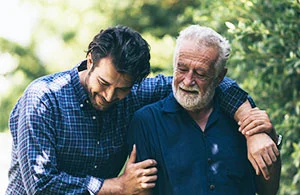 Dementia caregiver grandfather
