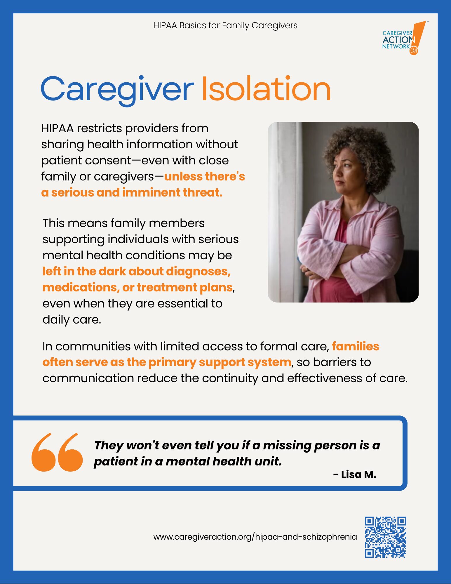 Caregiver Isolation Caregiver Isolation