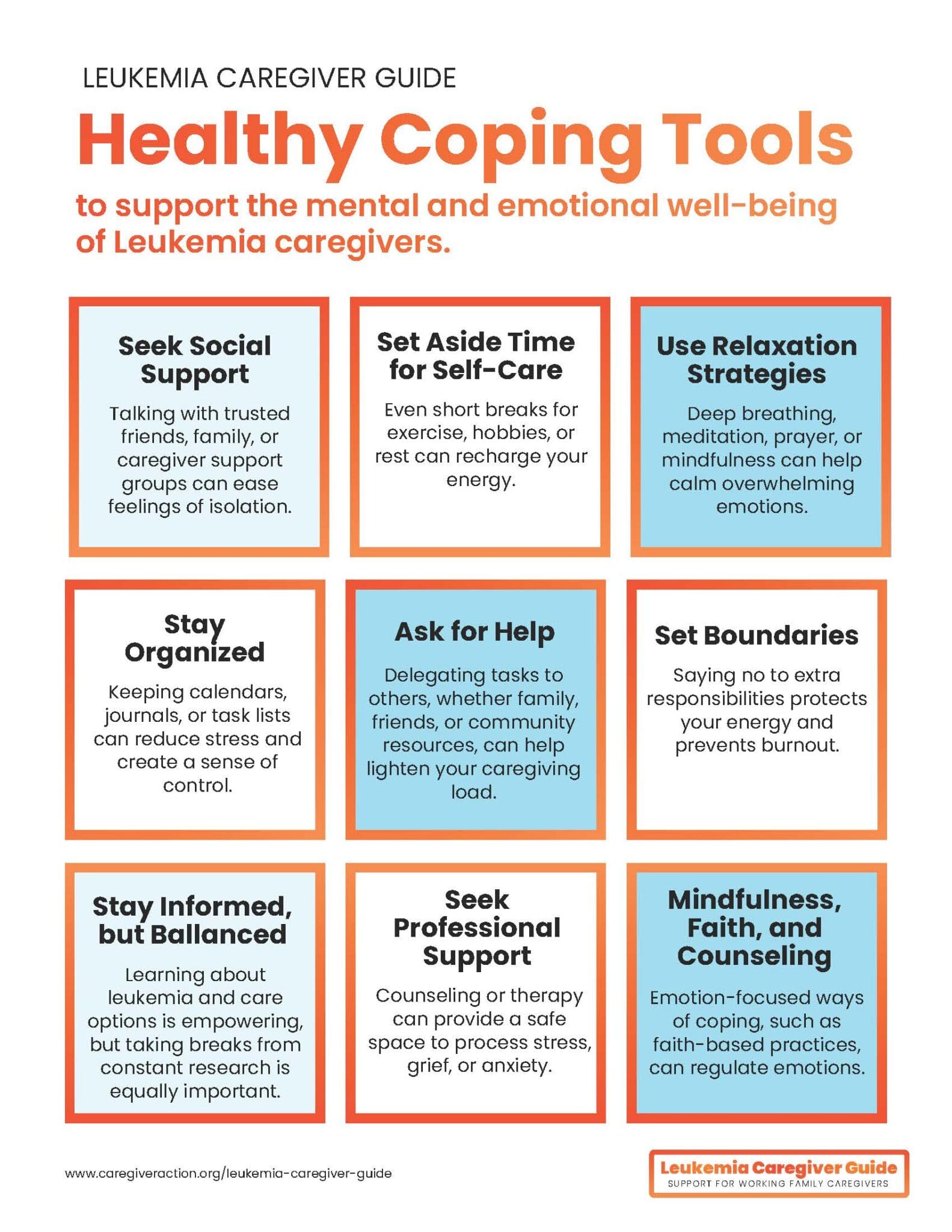 Healthy Coping Tools Caregiver Action Network